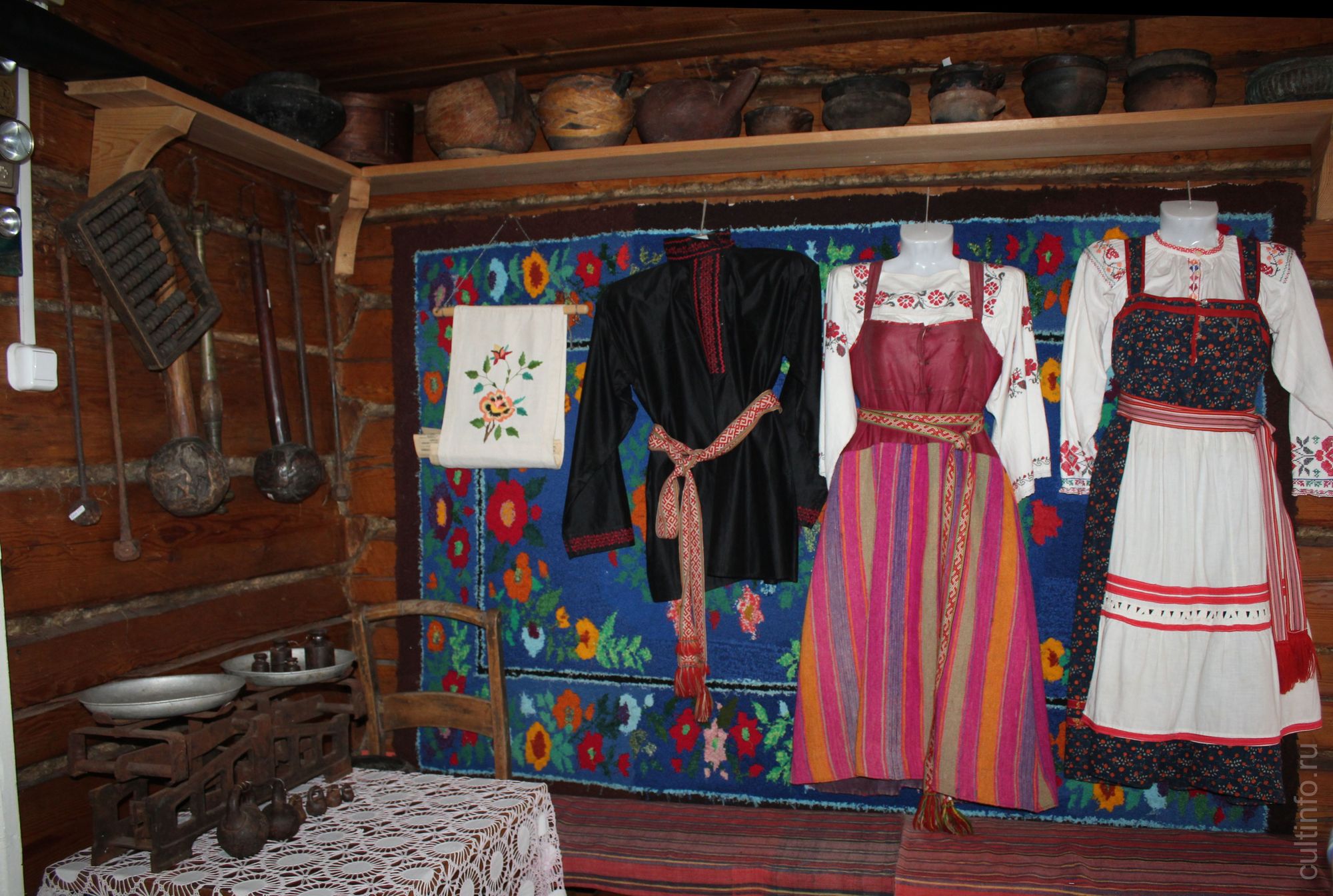 Экспозиция «Крестьянская изба» в Бабушкинском музее